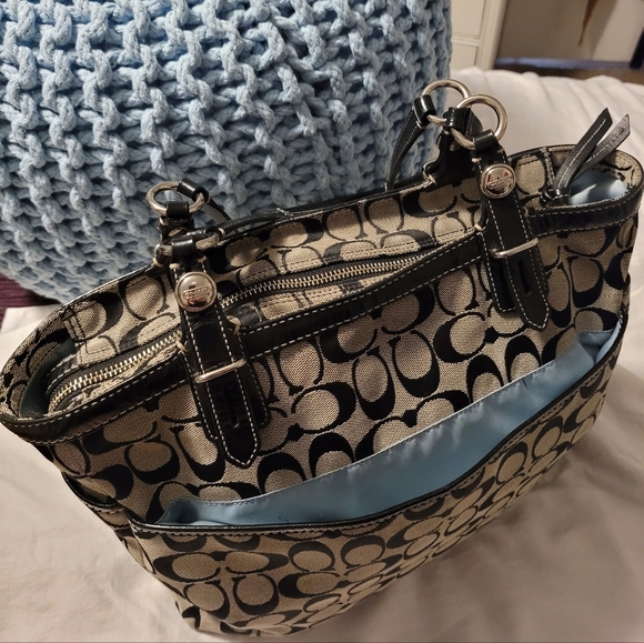 Coach bag grey and black - Picture 6 of 16